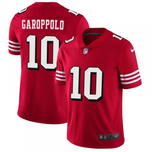 6861a8dda1236_1 Men's NFL San Francisco 49ers #10 Jimmy Garoppolo Red 2018 Rush Vapor Untouchable Limited Stitched NFL Jersey