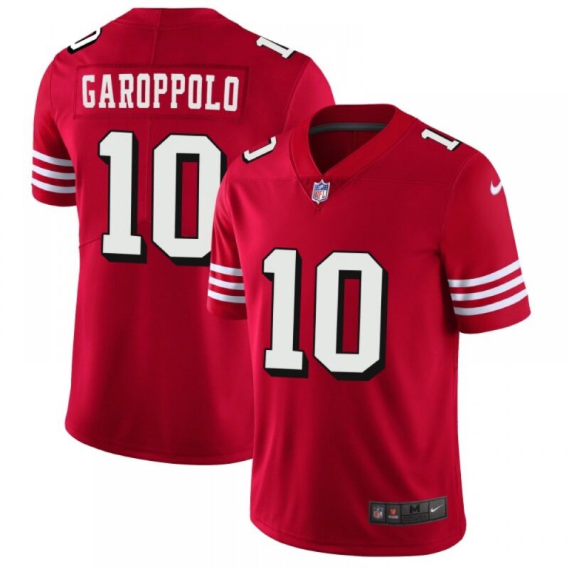 6861a8dda1236_1 Men's NFL San Francisco 49ers #10 Jimmy Garoppolo Red 2018 Rush Vapor Untouchable Limited Stitched NFL Jersey