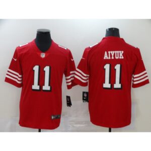 6861a8e3e3c2c_1 Men's San Francisco 49ers #11 Brandon Aiyuk New Red Vapor Untouchable Limited Stitched Jersey