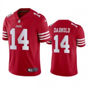 6861a8f6c5bed_1 Men's San Francisco 49ers #14 Sam Darnold Red Vapor Untouchable Limited Stitched Football Jersey