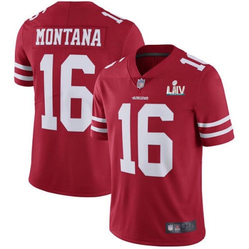 6861a90044f60_1 Men's San Francisco 49ers #16 Joe Montana Red Super Bowl LIV Vaper Untouchable Limited Stitched NFL Jersey