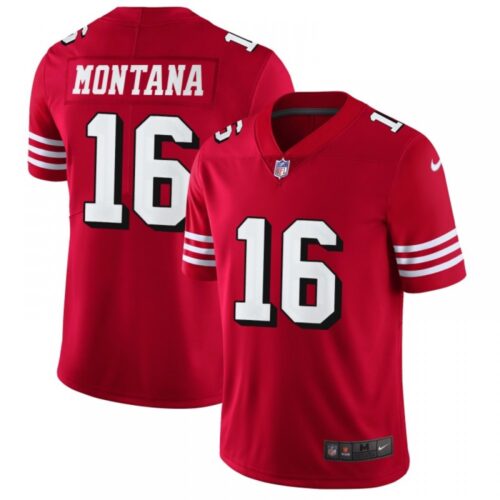 6861a906768d0_1 Men's NFL San Francisco 49ers #16 Joe Montana Red 2018 Rush Vapor Untouchable Limited Stitched NFL Jersey