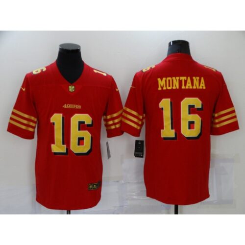 6861a91007856_1 Men's San Francisco 49ers #16 Joe Montana Red Gold Vapor Untouchable Limited Stitched Jersey
