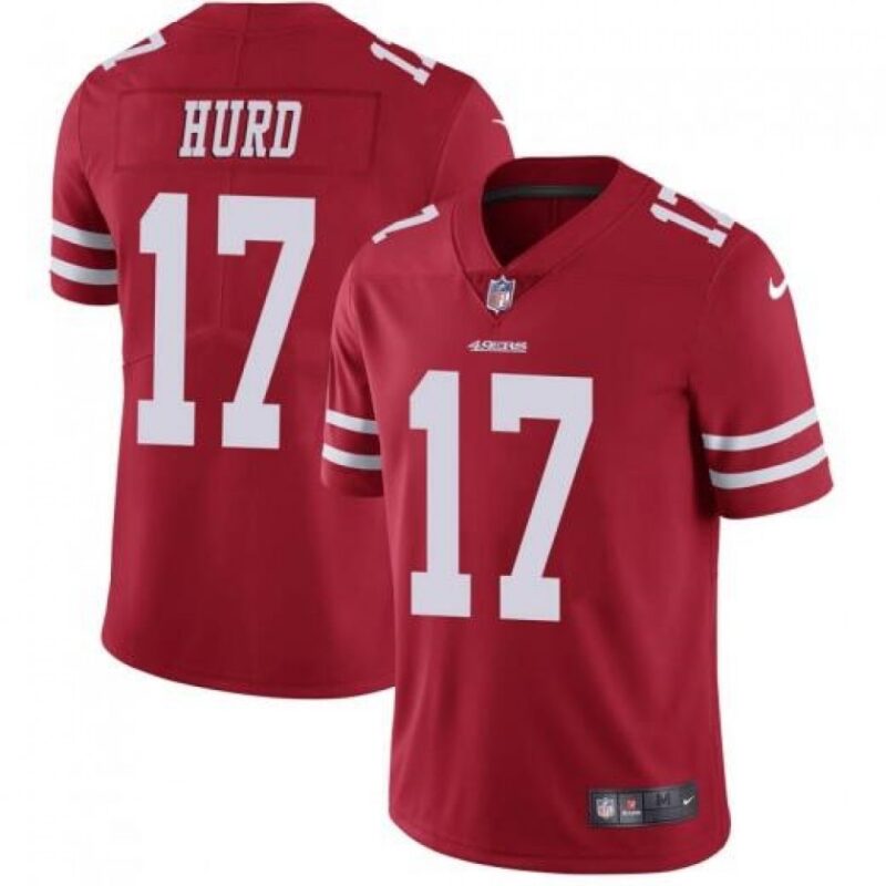 6861a916ab5d6_1 Men's San Francisco 49ers #17 Jalen Hurd Red Vapor Untouchable Limited Stitched NFL Jersey