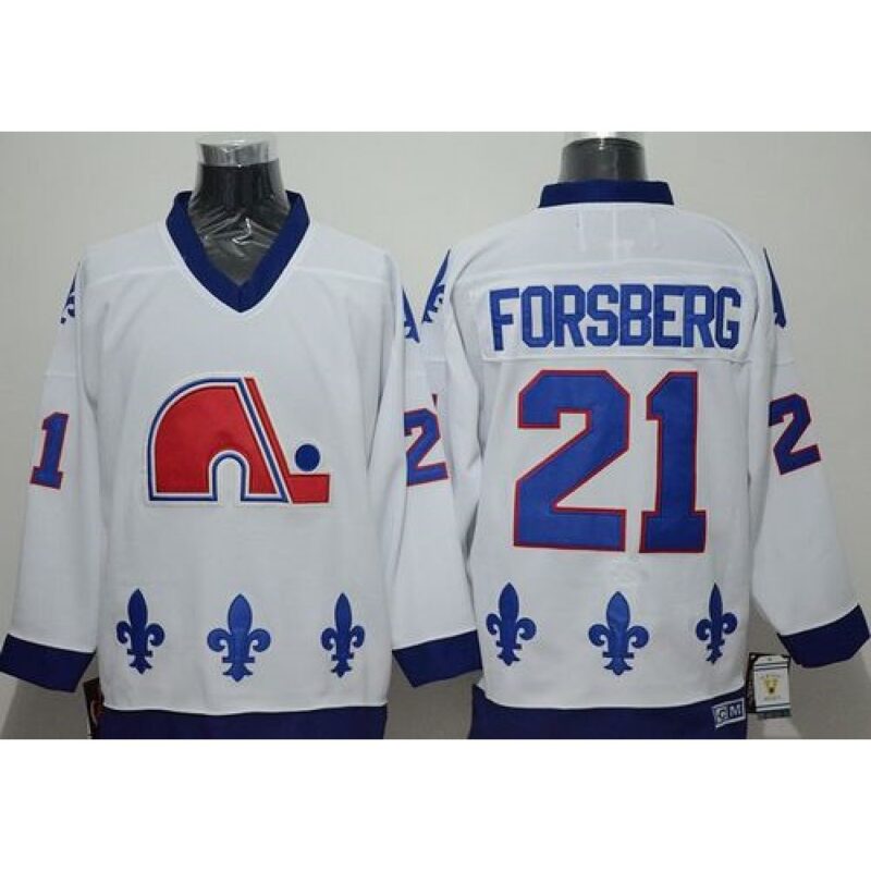 6861a92136c88_1 Nordiques #21 Peter Forsberg White CCM Throwback Stitched NHL Jersey