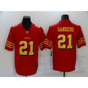 6861a9266a31c_1 Men's San Francisco 49ers #21 Deion Sanders Red Gold Vapor Untouchable Limited Stitched Jersey