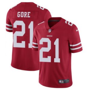 6861a929ac528_1 Men's San Francisco 49ers #21 Frank Gore Red Vapor Untouchable Limited Stitched Jersey