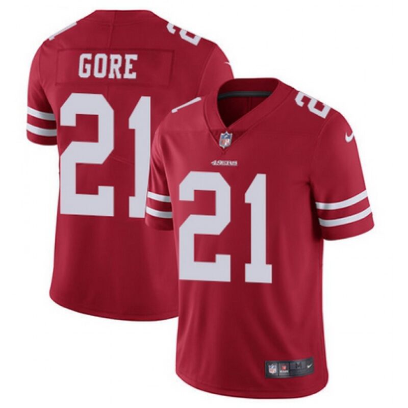 6861a929ac528_1 Men's San Francisco 49ers #21 Frank Gore Red Vapor Untouchable Limited Stitched Jersey