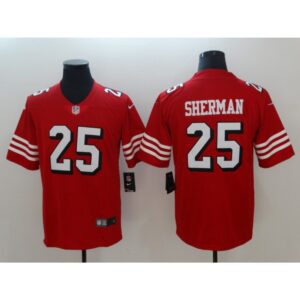 6861a9422700b_1 Men's NFL San Francisco 49ers #25 Richard Sherman Red 2018 Vapor Untouchable Limited Stitched NFL Jersey