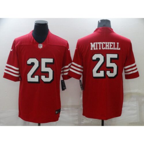 6861a94ead8d4_1 Men's San Francisco 49ers #25 Eli Mitchell Red Vapor Untouchable Limited Stitched Jersey
