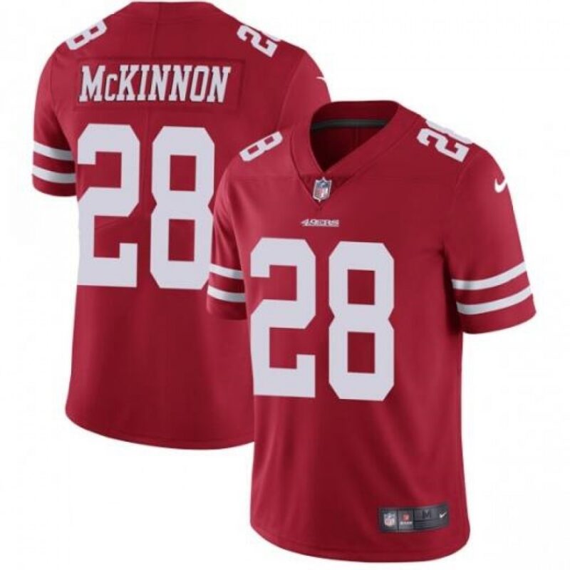 6861a95861a39_1 Men's San Francisco 49ers #28 Jerick McKinnon Red Vapor Untouchable Limited Stitched NFL Jersey