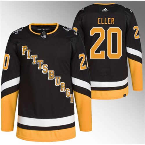 6861a96755d26_1 Men's Pittsburgh Penguins #20 Lars Eller Black Stitched Jersey