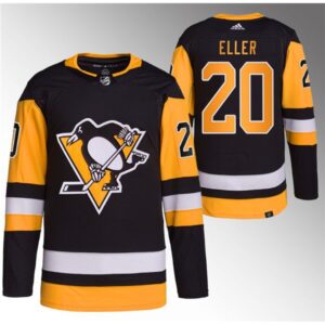 6861a96b40f46_1 Men's Pittsburgh Penguins #20 Lars Eller Black Stitched Jersey
