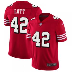 6861a97aeb5bf_1 Men's NFL San Francisco 49ers #42 Ronnie Lott Red 2018 Rush Vapor Untouchable Limited Stitched NFL Jersey