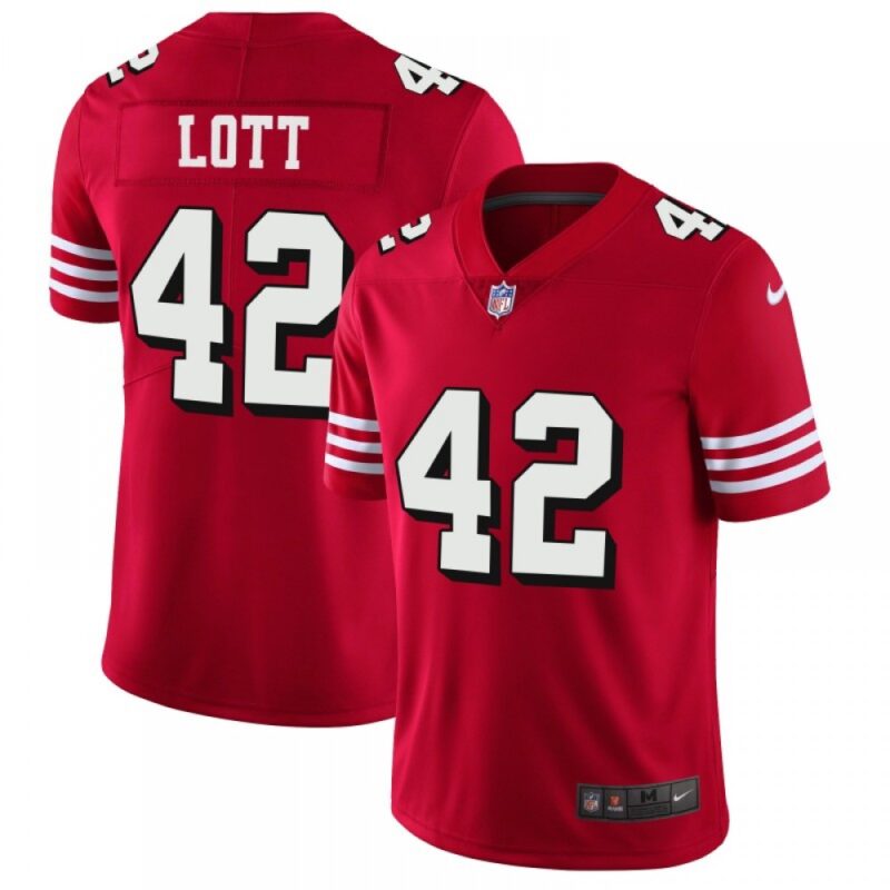 6861a97aeb5bf_1 Men's NFL San Francisco 49ers #42 Ronnie Lott Red 2018 Rush Vapor Untouchable Limited Stitched NFL Jersey