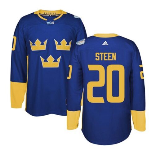 6861a97eb2181_1 Team Sweden #20 Alexander Steen Blue 2016 World Cup Stitched NHL Jersey