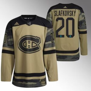 6861a99226cc0_1 Men's Montreal Canadiens #20 Juraj Slafkovsky Olive Salute To Service Stitched Jersey