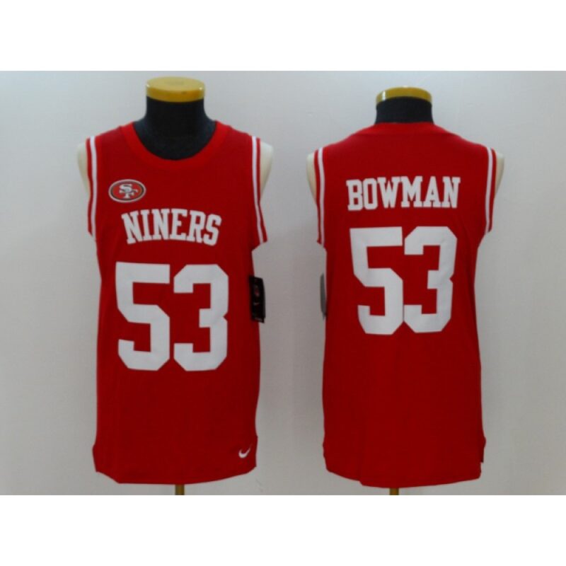 6861a999bbe15_1 Men's San Francisco 49ers #53 NaVorro Bowman Red Team Color Stitched NFL Limited Tank Top Jersey