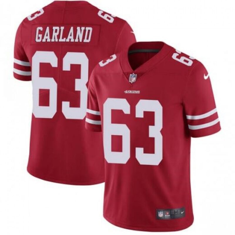 6861a9bc6553f_1 Men's San Francisco 49ers #63 Ben Garland Red Vapor Untouchable Limited Stitched NFL Jersey
