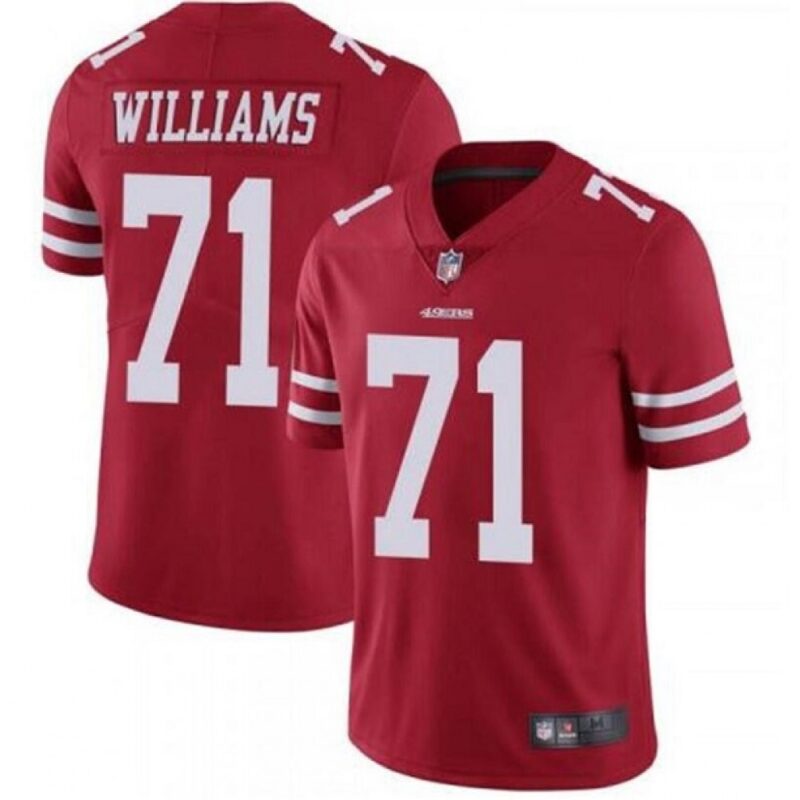 6861a9d2db014_1 Men's San Francisco 49ers #71 Trent Williams Red Vapor Untouchable Limited Stitched Jersey