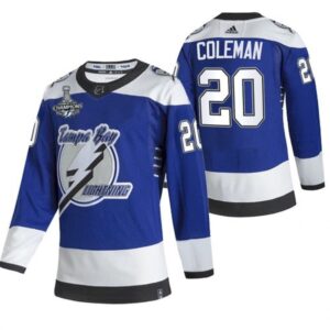 6861a9f4de1a6_1 Men's Tampa Bay Lightning #20 Blake Coleman 2021 Blue Stanley Cup Champions Reverse Retro Stitched Jersey