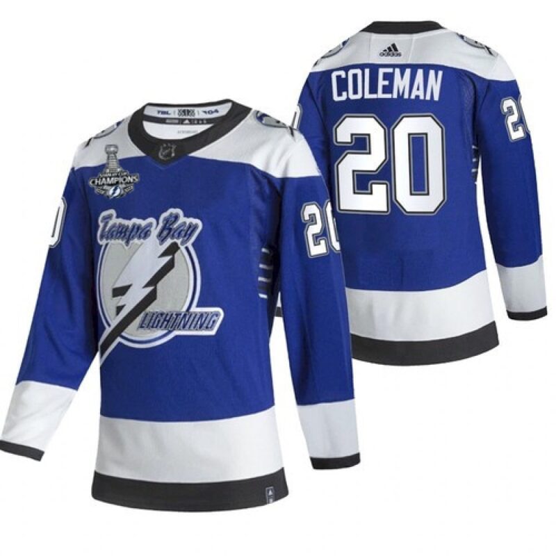 6861a9f4de1a6_1 Men's Tampa Bay Lightning #20 Blake Coleman 2021 Blue Stanley Cup Champions Reverse Retro Stitched Jersey