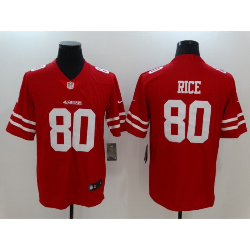 6861a9f50d245_1 Men's San Francisco 49ers #80 Jerry Rice Red Vapor Untouchable Player Limited Jersey