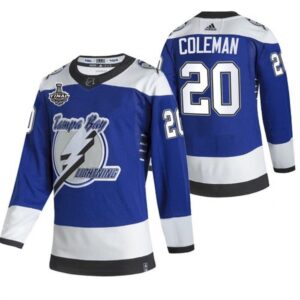 6861a9f810694_1 Men's Tampa Bay Lightning #20 Blake Coleman 2021 Blue Stanley Cup Final Bound Reverse Retro Stitched Jersey