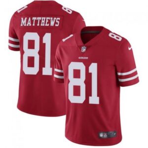 6861a9fe71058_1 Men's San Francisco 49ers #81 Jordan Matthews Red Vapor Untouchable Limited Stitched NFL Jersey