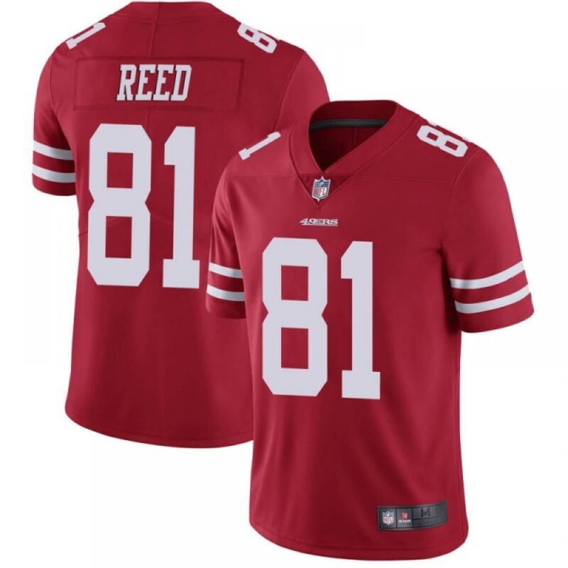 6861aa049facb_1 Men's San Francisco 49ers #81 Jordan Reed Red Vapor Untouchable Limited Stitched Jersey