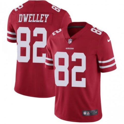 6861aa0801bf9_1 Men's San Francisco 49ers #82 Ross Dwelley Red Vapor Untouchable Limited Stitched NFL Jersey