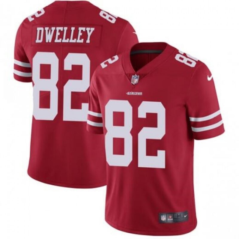 6861aa0801bf9_1 Men's San Francisco 49ers #82 Ross Dwelley Red Vapor Untouchable Limited Stitched NFL Jersey