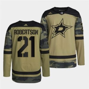 6861aa1b45b81_1 Men's Dallas Stars #21 Jason Robertson 2022 Camo Military Appreciation Night Stitched Jersey