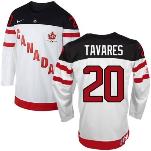 6861aa2e2f168_1 Olympic CA. #20 John Tavares White 100th Anniversary Stitched NHL Jersey
