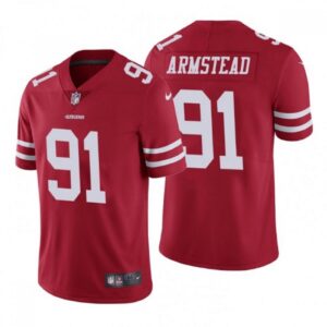 6861aa2fd3eac_1 Men's San Francisco 49ers #91 Arik Armstead Red Vapor Untouchable Limited Stitched Jersey