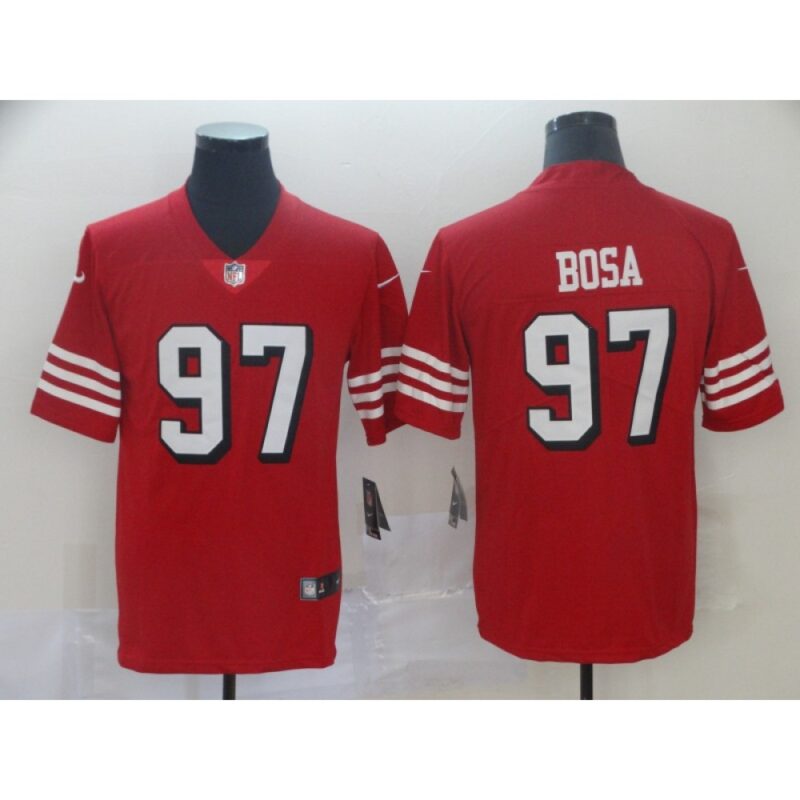6861aa390b226_1 Men's San Francisco 49ers #97 Nick Bosa New Red Color Rush Limited Stitched NFL Jersey