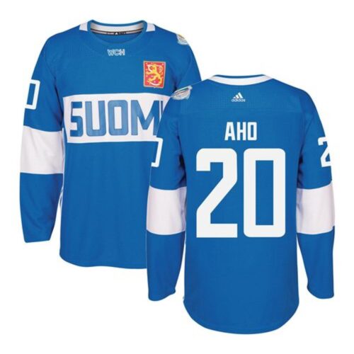 6861aa3e2550b_1 Team Finland #20 Sebastian Aho Blue 2016 World Cup Stitched NHL Jersey