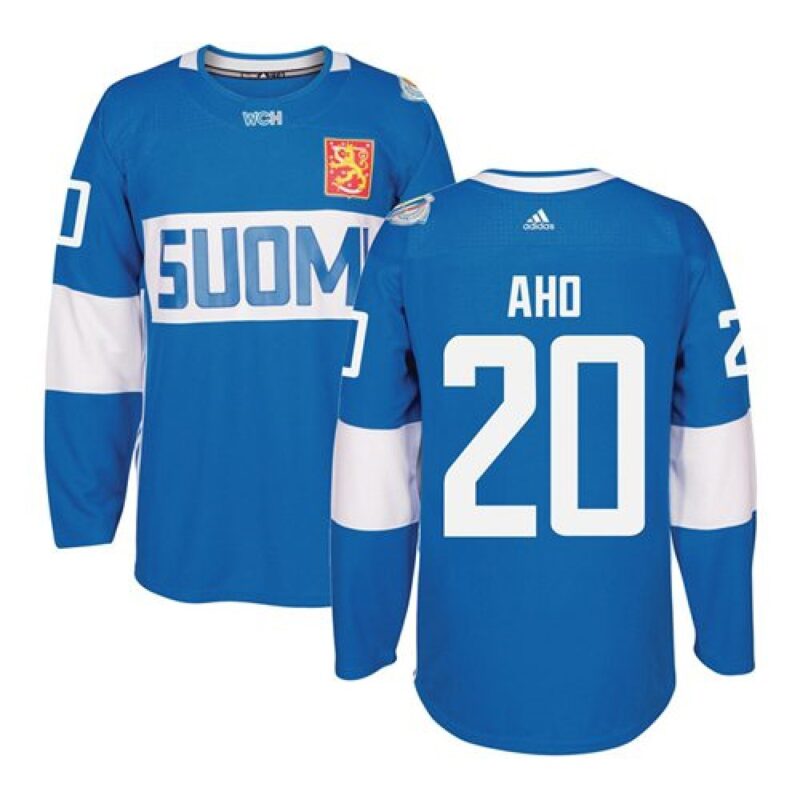 6861aa3e2550b_1 Team Finland #20 Sebastian Aho Blue 2016 World Cup Stitched NHL Jersey
