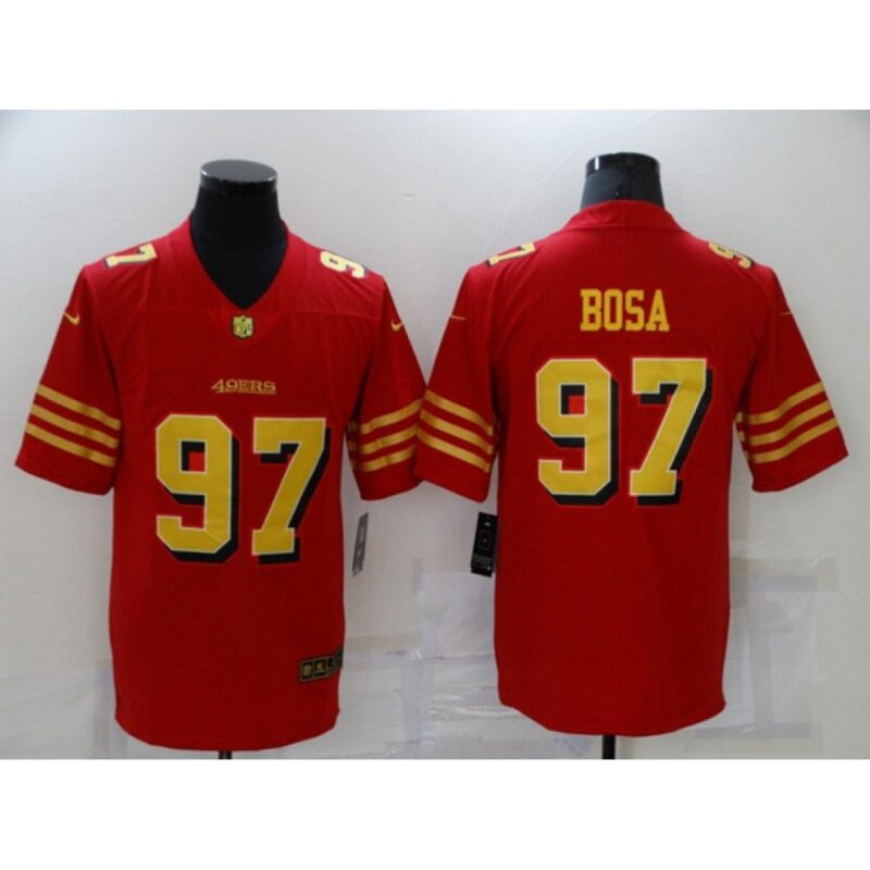 6861aa4262eb6_1 Men's San Francisco 49ers #97 Nick Bosa Red Gold Vapor Untouchable Limited Stitched Jersey