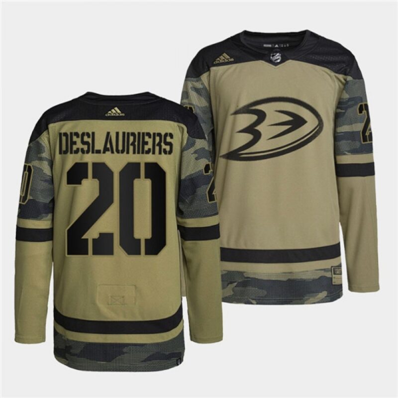 6861aa678df46_1 Men's Anaheim Ducks #20 Nicolas Deslauriers 2022 Camo Military Appreciation Night Stitched Jersey