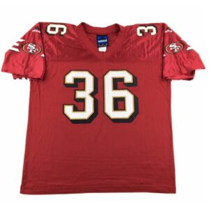 6861aa7bc7bc2_1 Men's San Francisco 49ers #36 Merton Hanks Red Throwback Stitched Jersey