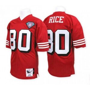 6861aa85a7bdf_1 Men's San Francisco 49ers #80 Jerry Rice Red Stitched Throwback NFL Jersey