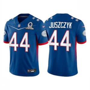 6861aa88927d5_1 Men's San Francisco 49ers #44 Kyle Juszczyk 2022 Royal NFC Pro Bowl Stitched Jersey
