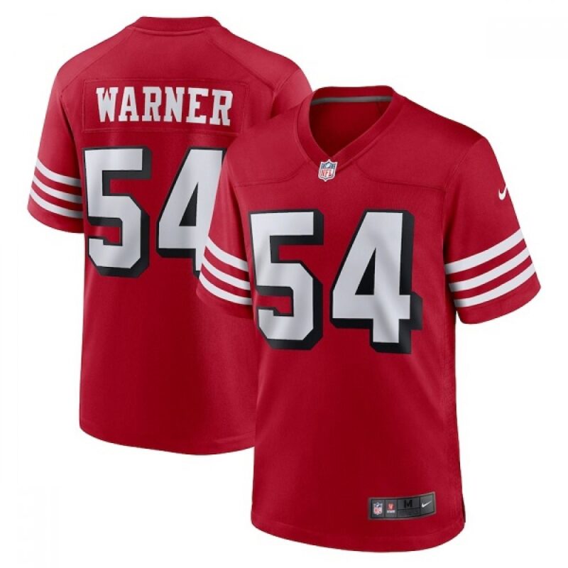 6861aab5025c9_1 Men's San Francisco 49ers Fred Warner Scarlet New Vapor Untouchable Limited Stitched Football Jersey