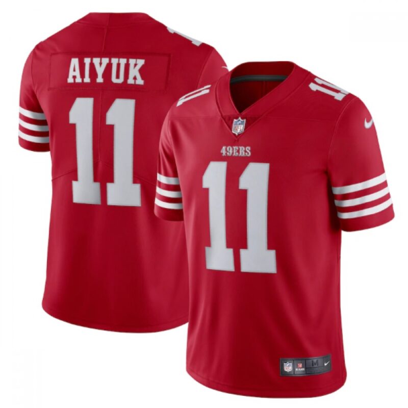 6861aabf0f905_1 Men's San Francisco 49ers #11 Brandon Aiyuk 2022 New Scarlet Vapor Untouchable Stitched Football Jersey