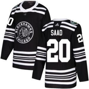 6861aac08dd22_1 Men's Chicago Blackhawks #20 Brandon Saad Black 2019 Winter Classic Stitched NHL Jersey