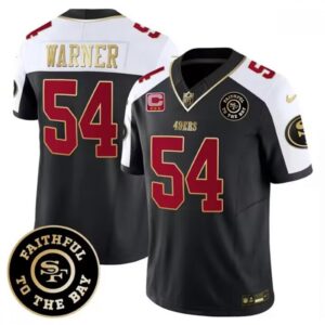 6861aace958fc_1 Men's San Francisco 49ers #54 Fred Warner White balck 2023 F.U.S.E. With 3-Star C Patch and Faithful To The Bay Patch Stitched Football Jersey