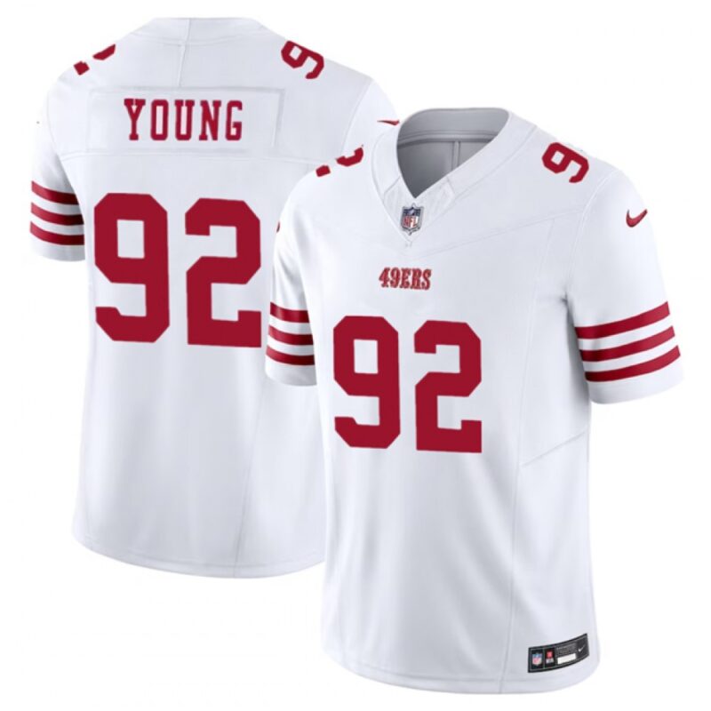 6861aad4bcdd1_1 Men's San Francisco 49ers #92 Chase Young White 2023 F.U.S.E. Stitched Football Jersey