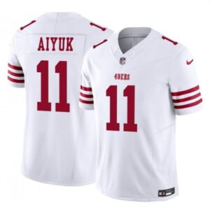 6861aad7b5355_1 Men's San Francisco 49ers #11 Brandon Aiyuk White 2023 F.U.S.E. Vapor Limited Stitched Football Jersey