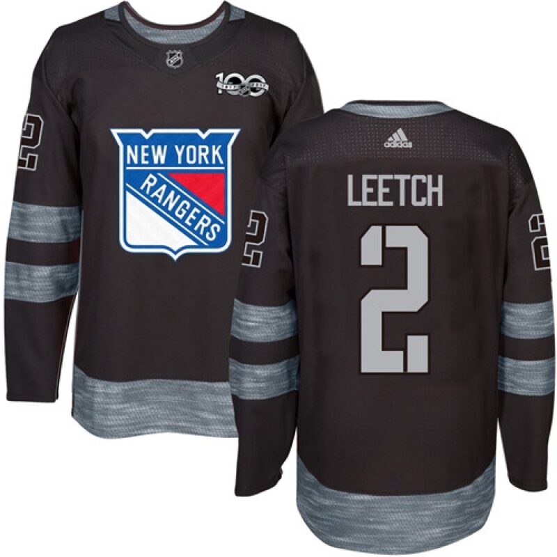 6861aaee7c51d_1 Rangers #2 Brian Leetch Black 1917-2017 100th Anniversary Stitched NHL Jersey